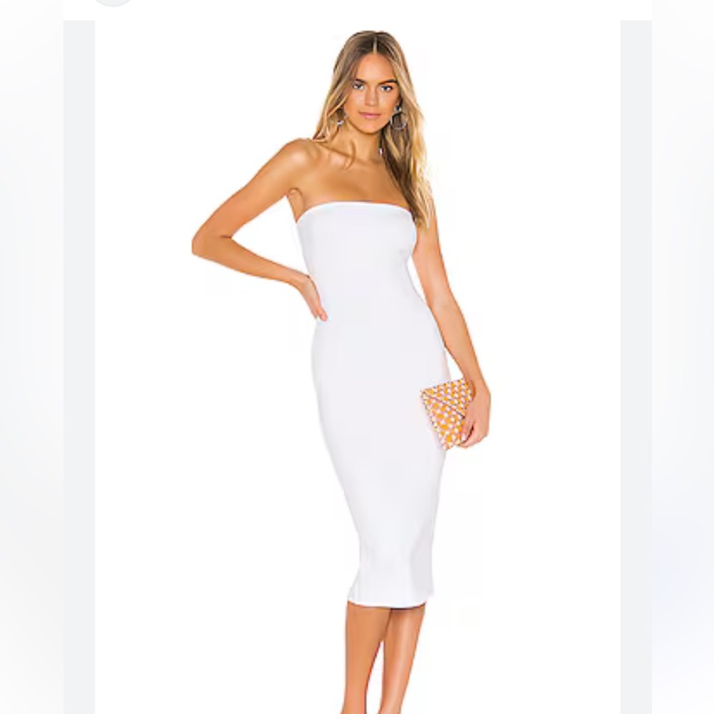 Lilian Strapless Dress in White